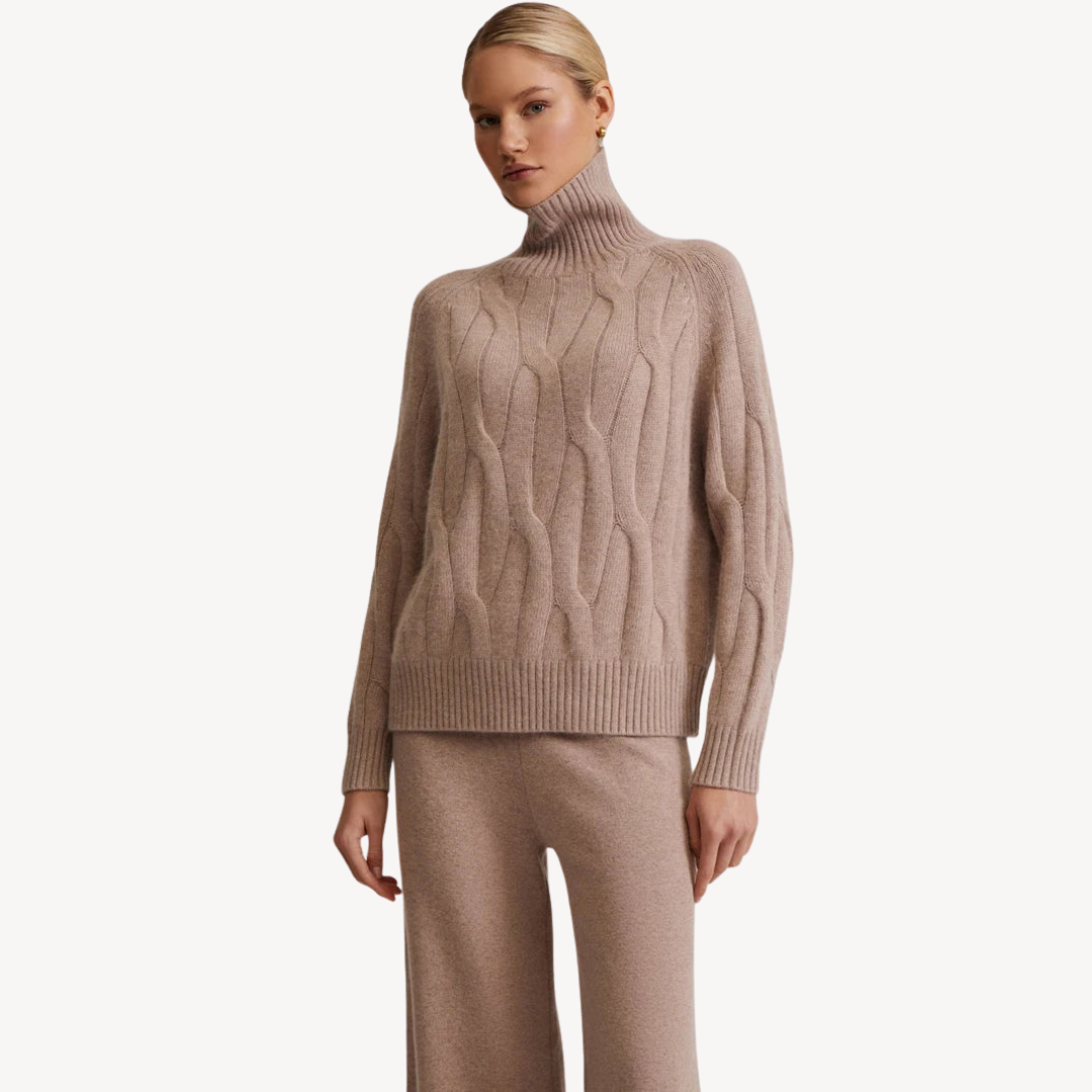 Cable Knit Sweater and Pants Set | Loravelle