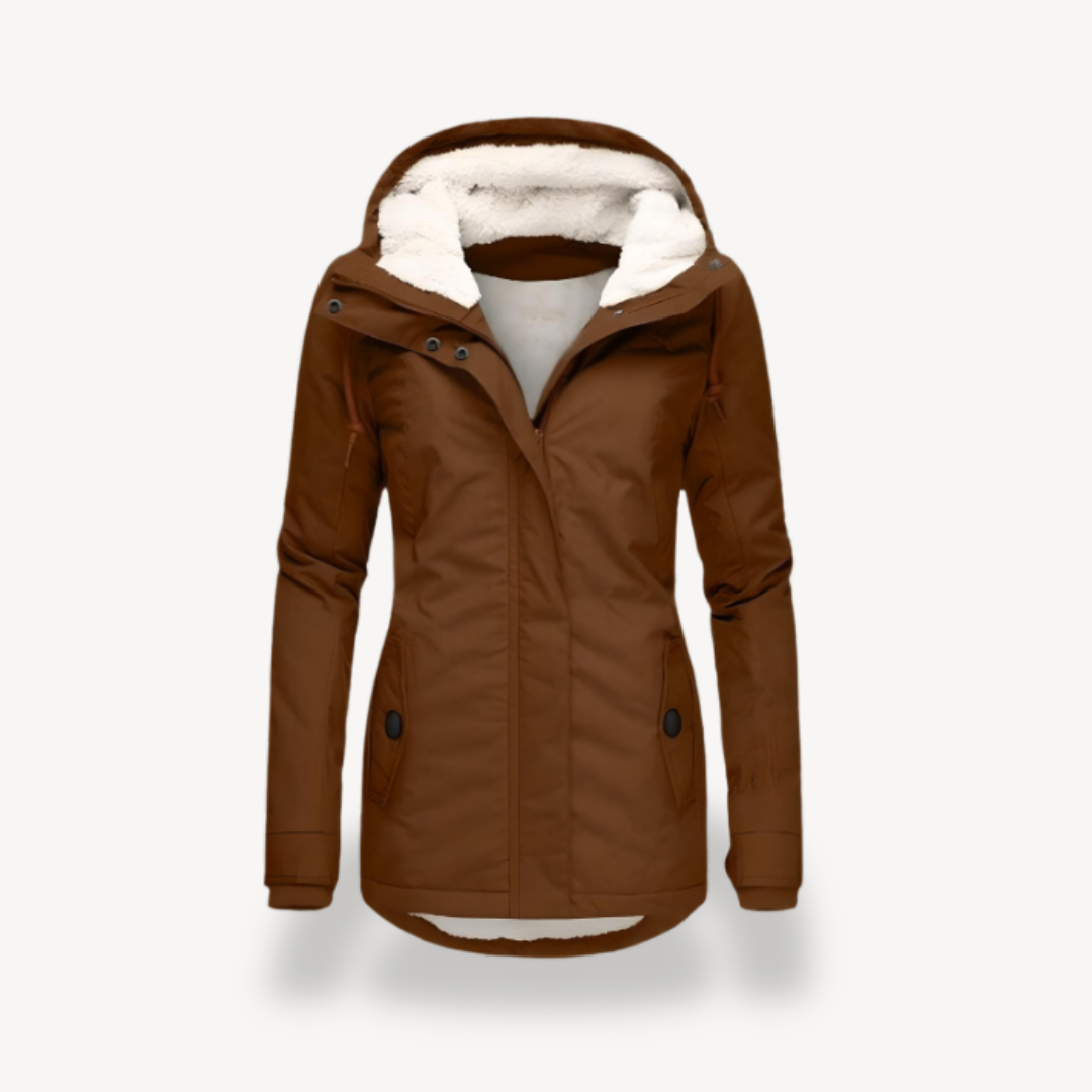 Women's Waterproof Winter Jacket with Hood | Loravelle