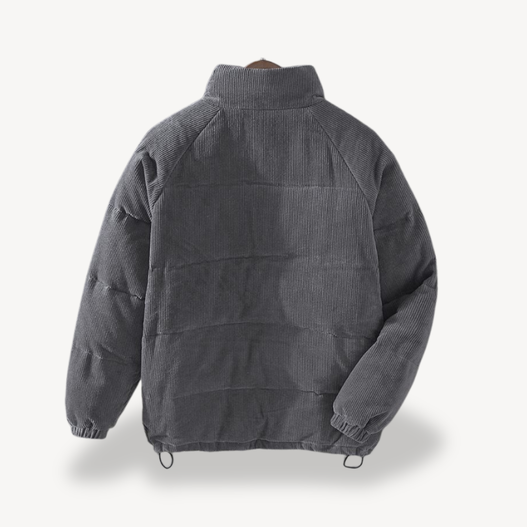 Corduroy Puffer Jacket for Men | Loravelle