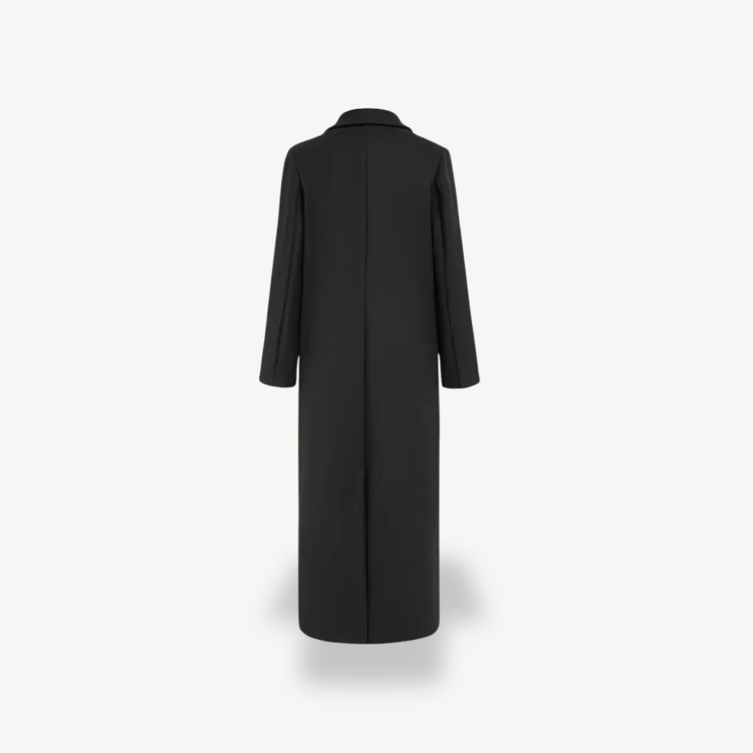 Women's Double-Breasted Long Coat | Loravelle