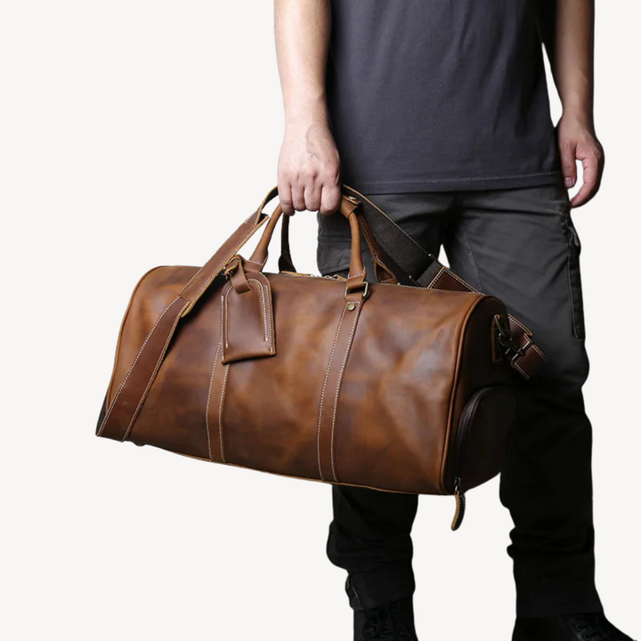 Leather Duffel Bag for Men | Loravelle