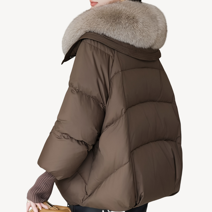Women’s Faux Fur Collar Puffer Jacket | Loravelle