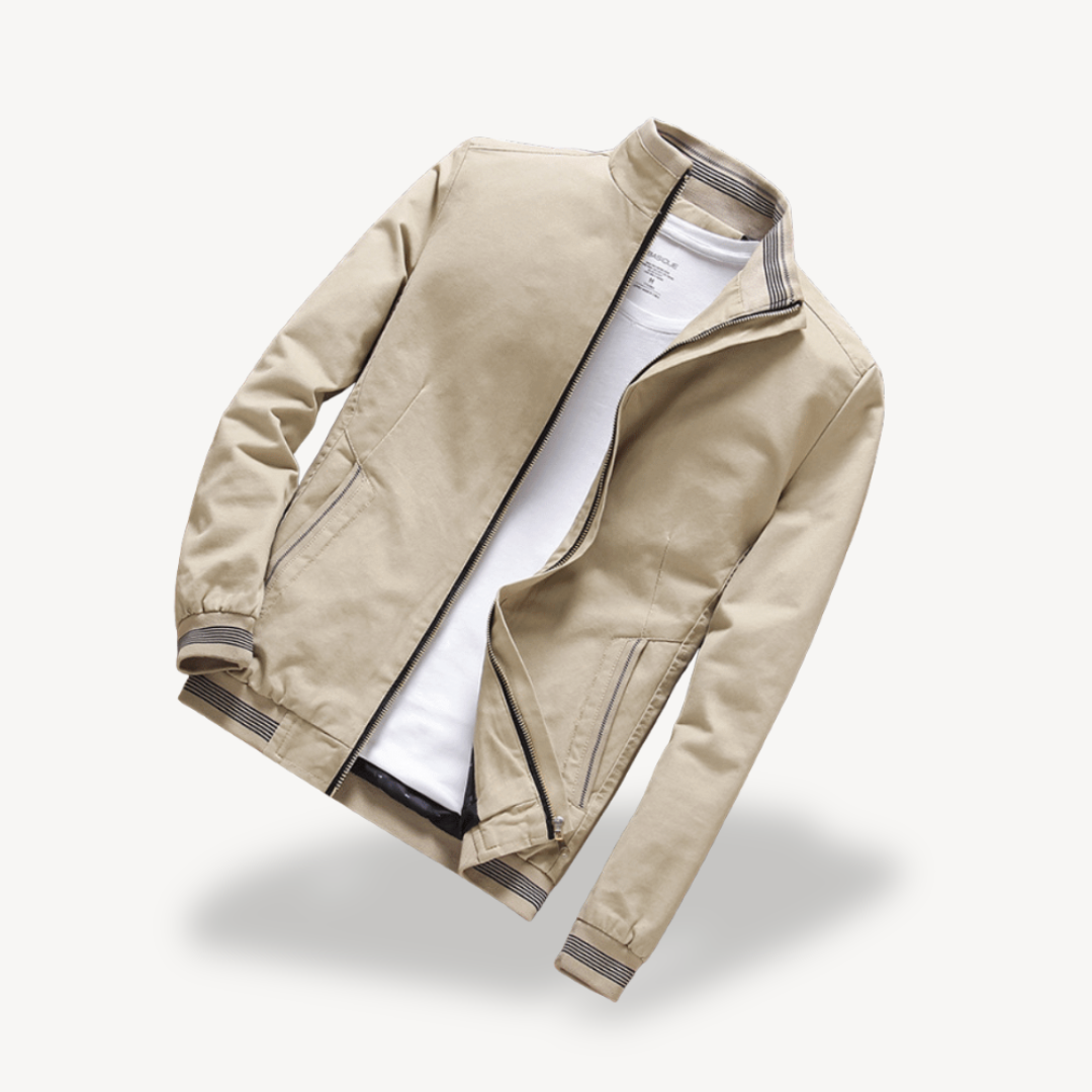 Men's Bomber Jacket Lightweight Zip Casual | Loravelle