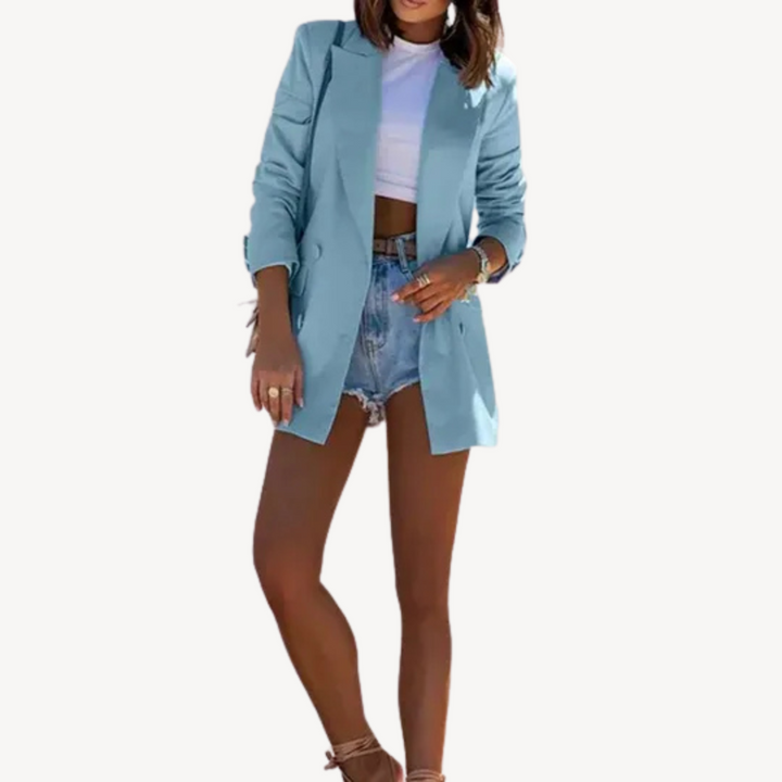Women's Business Casual Fabric Blazer | Loravelle