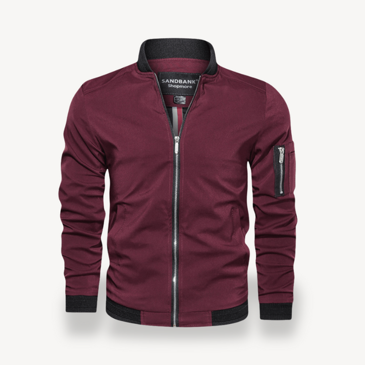 Men's Lightweight Bomber Jacket Zip Pocket | Loravelle