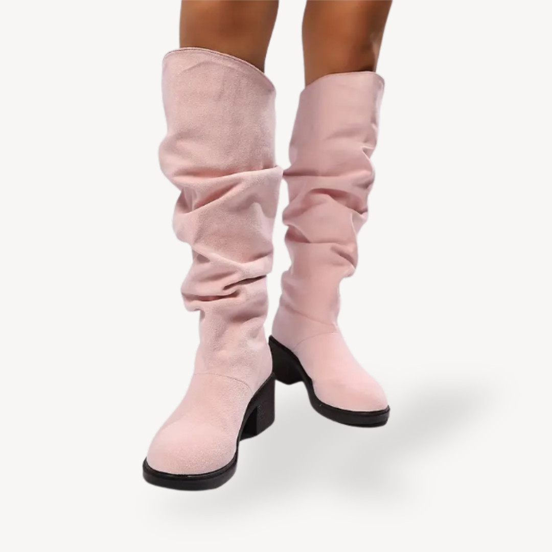 Slouchy Orthopedic Knee-High Boots Suede Women | Loravelle
