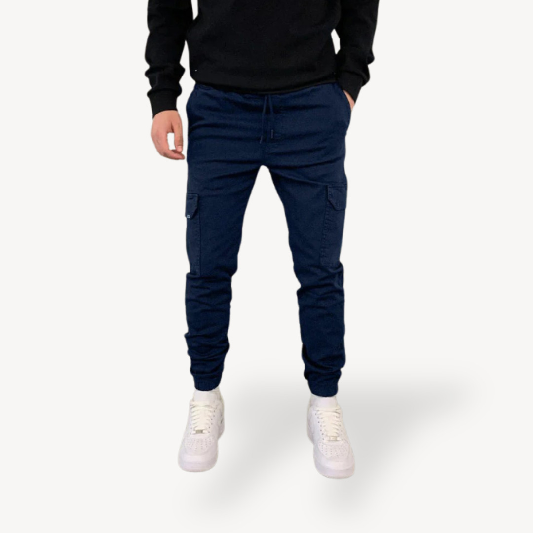 Men’s Cargo Jogger Pants Polyester Streetwear | Loravelle