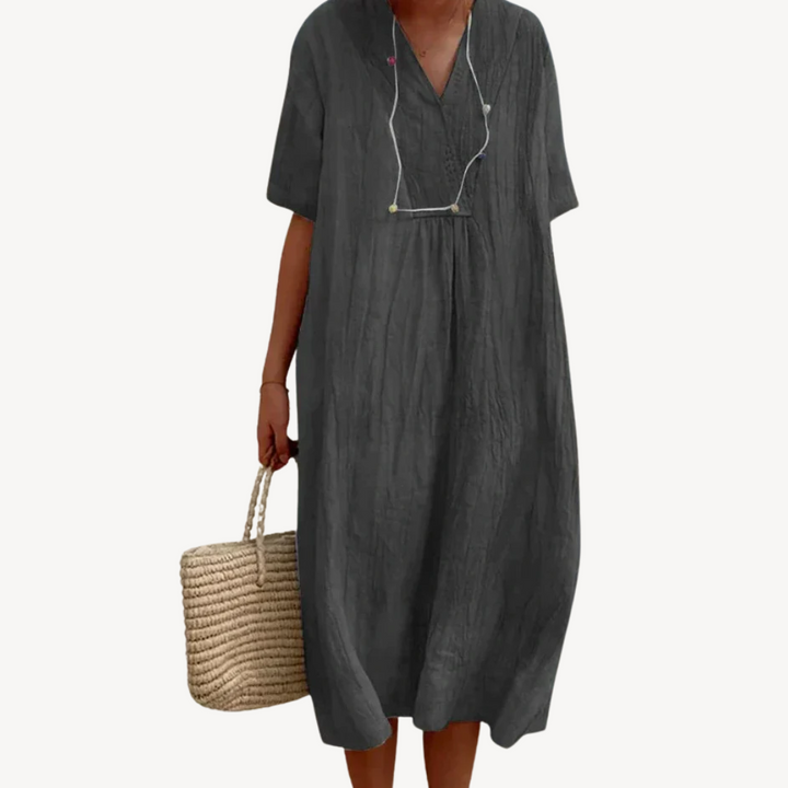 Women’s Midi Beach Dress Loose Fit Summer | Loravelle