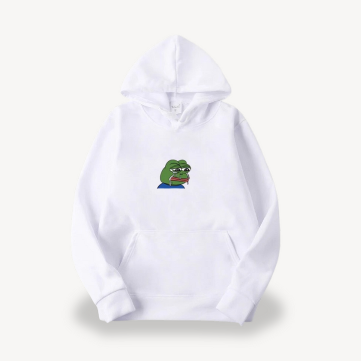 Pepe Frog Graphic Hoodie for Men | Loravelle