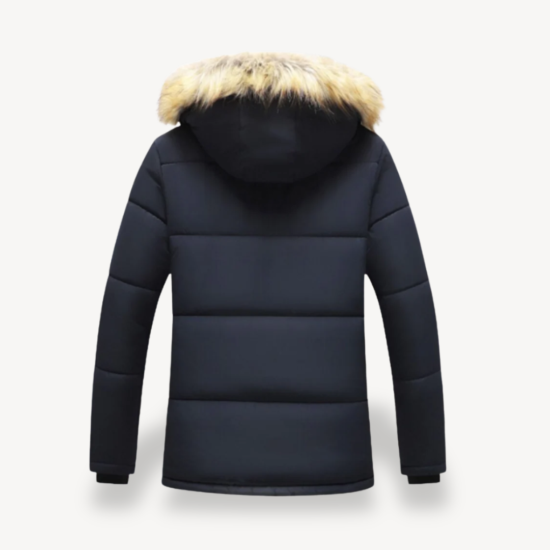 Men’s Faux Fur-Lined Parka Jacket | Loravelle