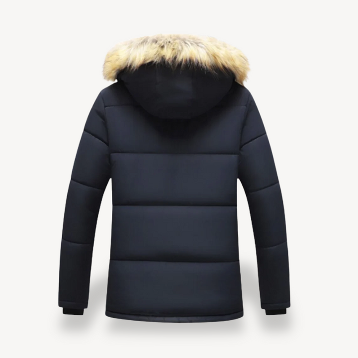 Men’s Faux Fur-Lined Parka Jacket | Loravelle
