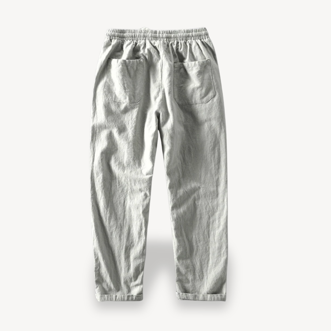 Men's Drawstring Linen Pants | Loravelle
