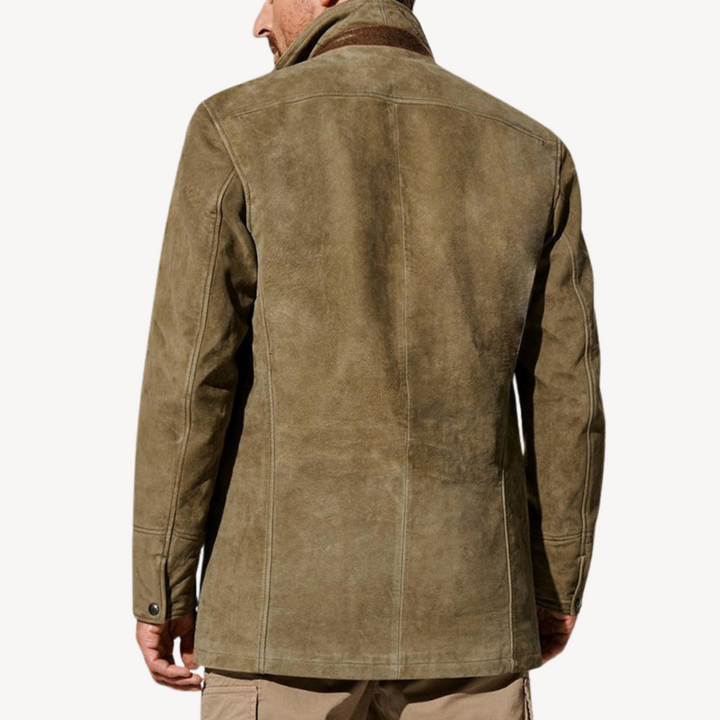 Men's Casual Suede Jacket | Loravelle