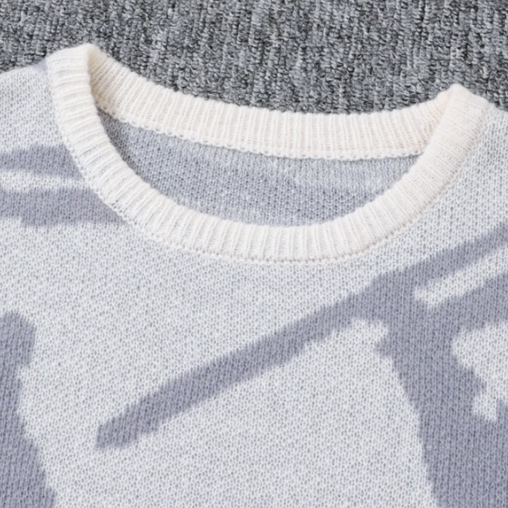 Men's Abstract Pattern Knit Sweater | Loravelle