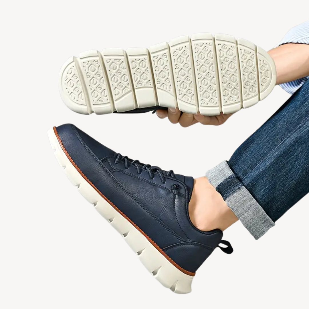 Orthopedic Leather Casual Sneakers for men | Loravelle