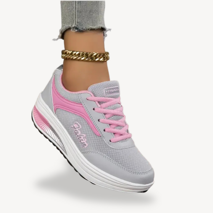 Leather Platform Orthopedic Sneakers Women | Loravelle