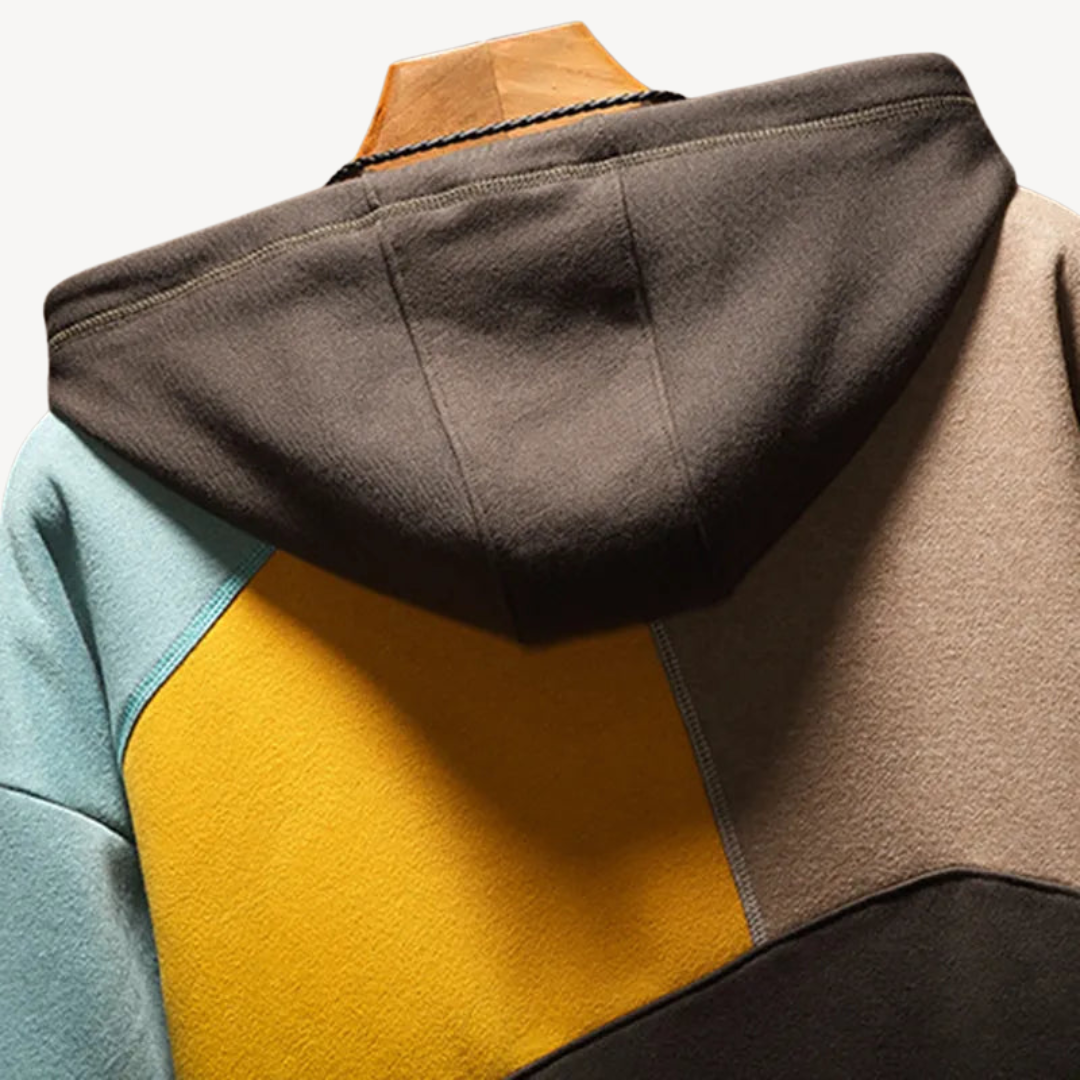 Color-Blocked Hoodie | Loravelle