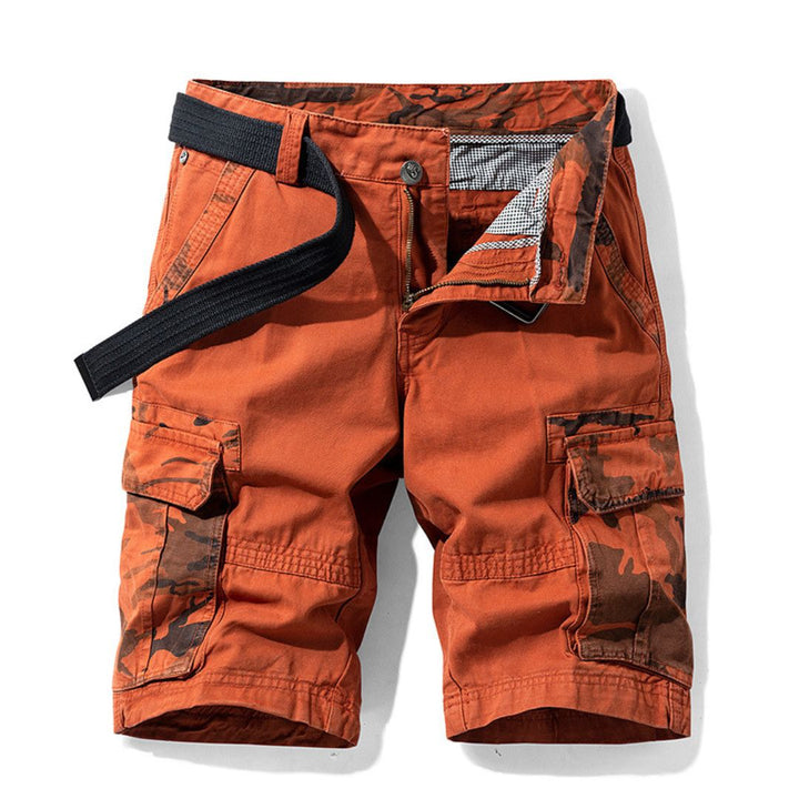Men's Camo Patchwork Cargo Shorts Cotton | Loravelle