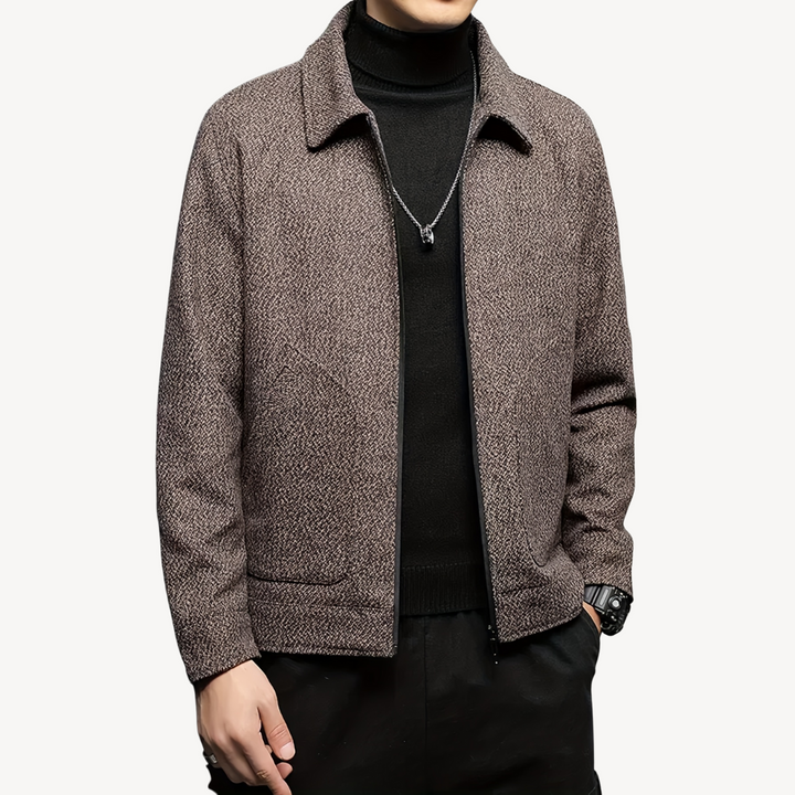 Men's Woven Wool Blend Jacket | Loravelle