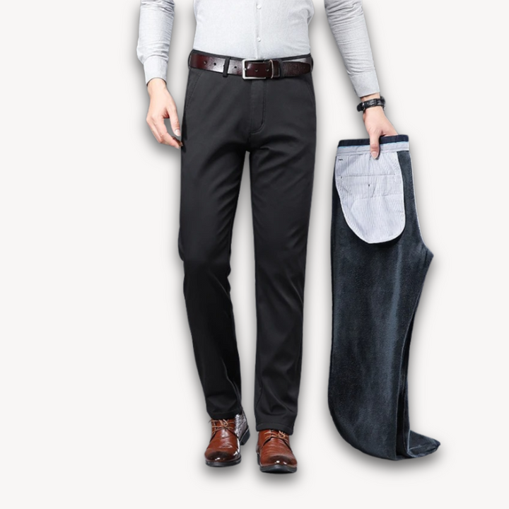 Loravelle | Men's Stretch Cotton Dress Pants - Slim Fit Trousers | Casual & Formal Wear