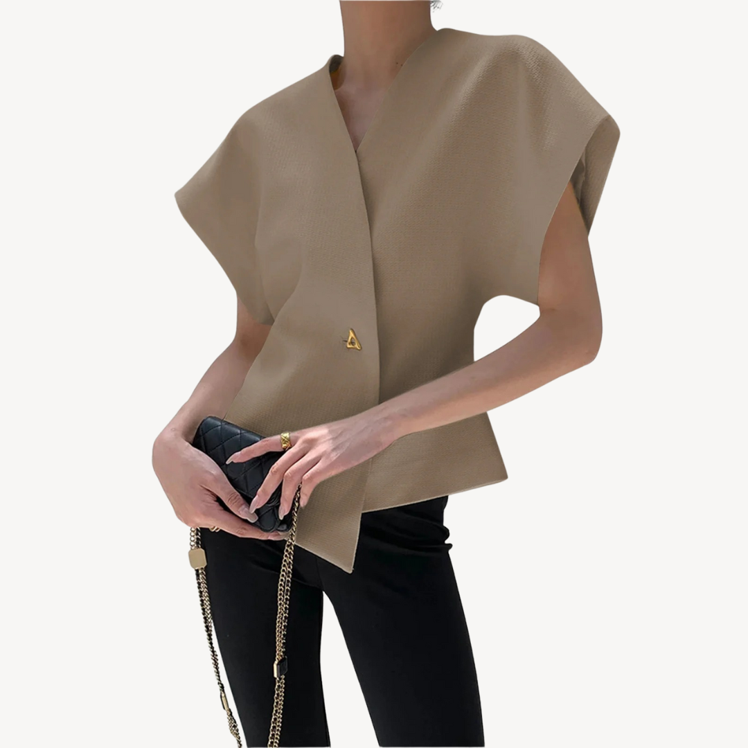 Women’s V-Neck Structured Vest | Loravelle