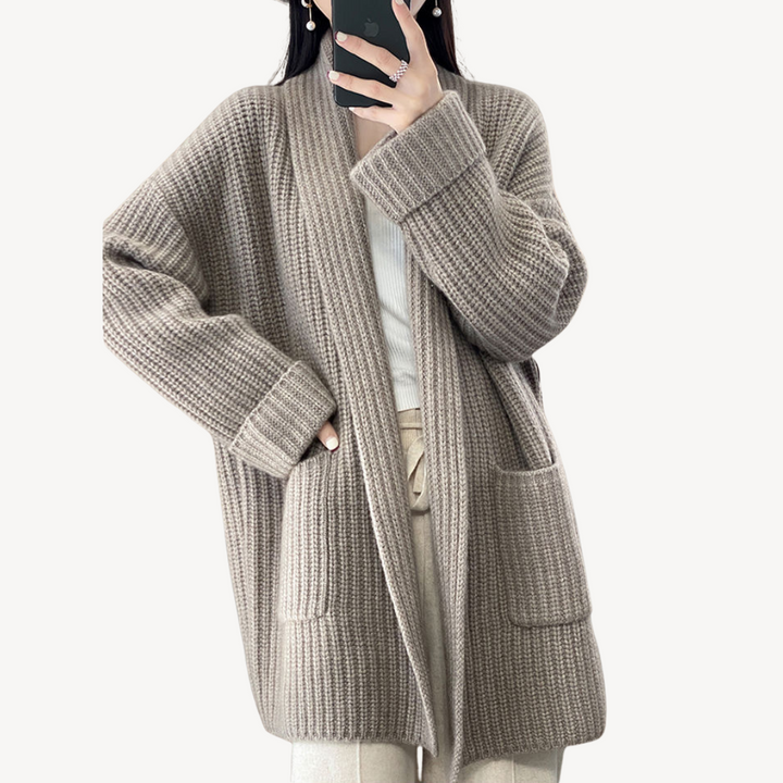 Women's Long Knit Cardigan Sweater | Loravelle
