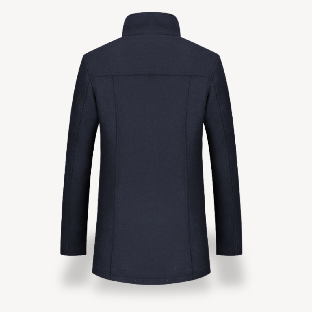 Men’s Wool Blend Jacket with Quilted Lining | Loravelle