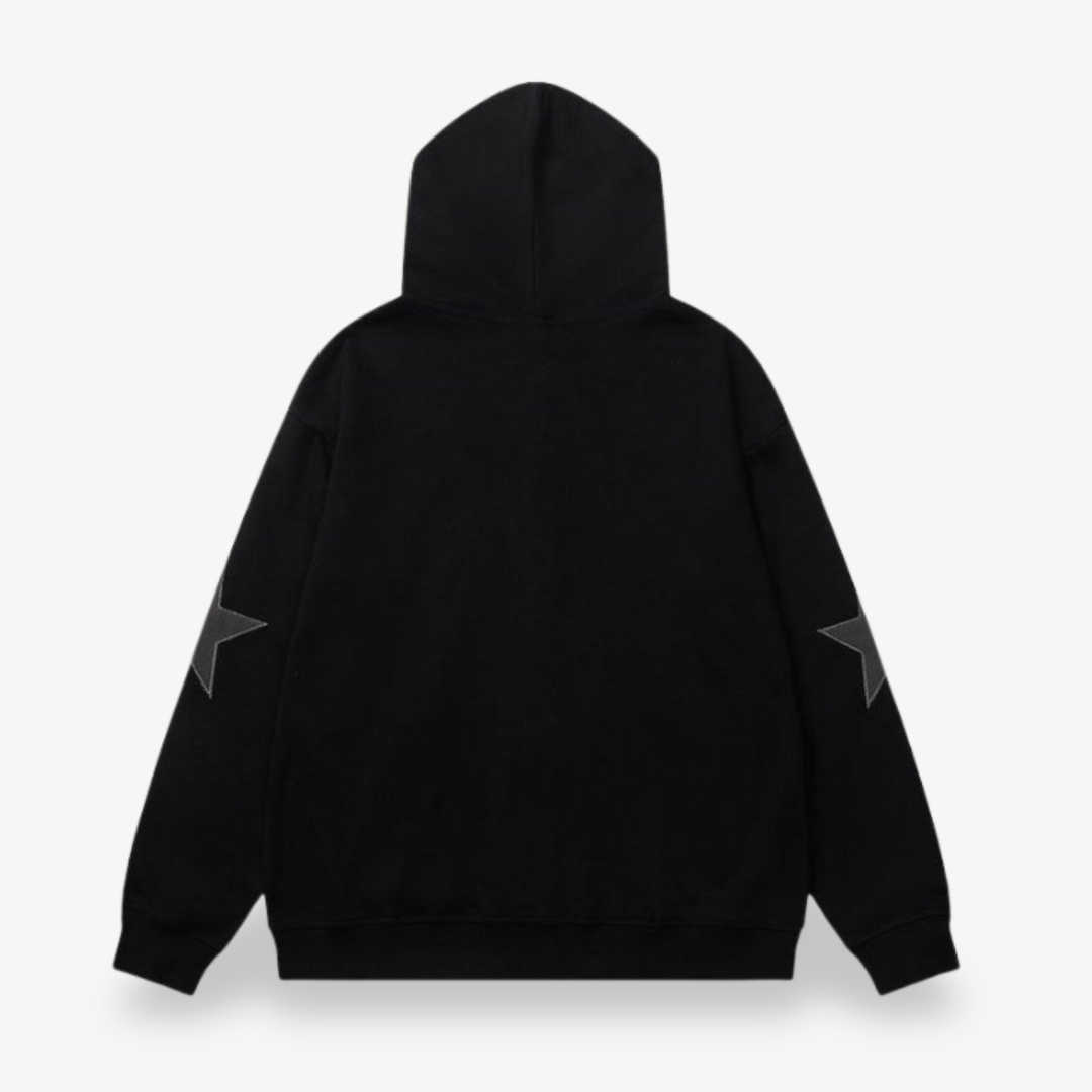 Men's Star Zip-Up Hoodie | Loravelle