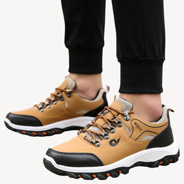 Men’s Orthopedic Hiking Trainers Leather | Loravelle