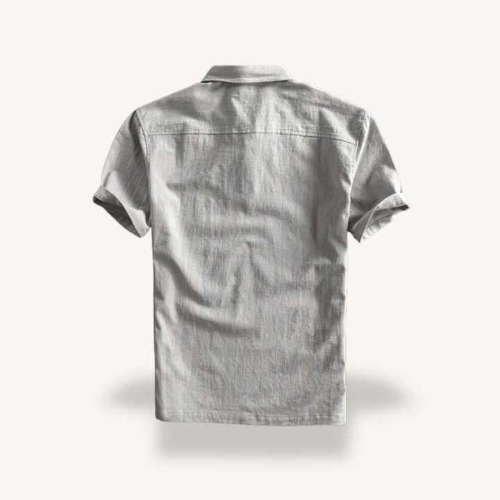 Casual Linen Polo Shirt Men | Loravelle