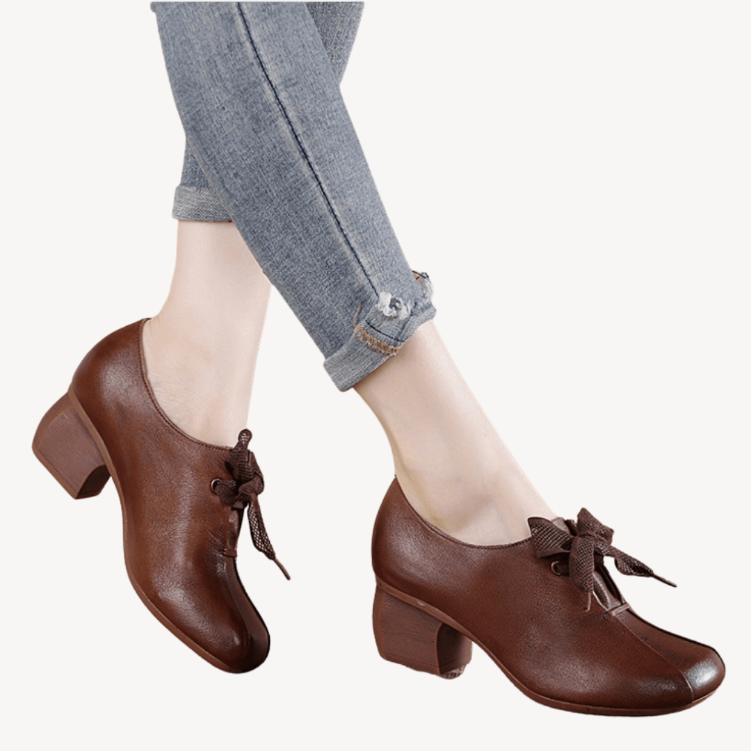Orthopedic Bow-Detail Heels for Women | Loravelle