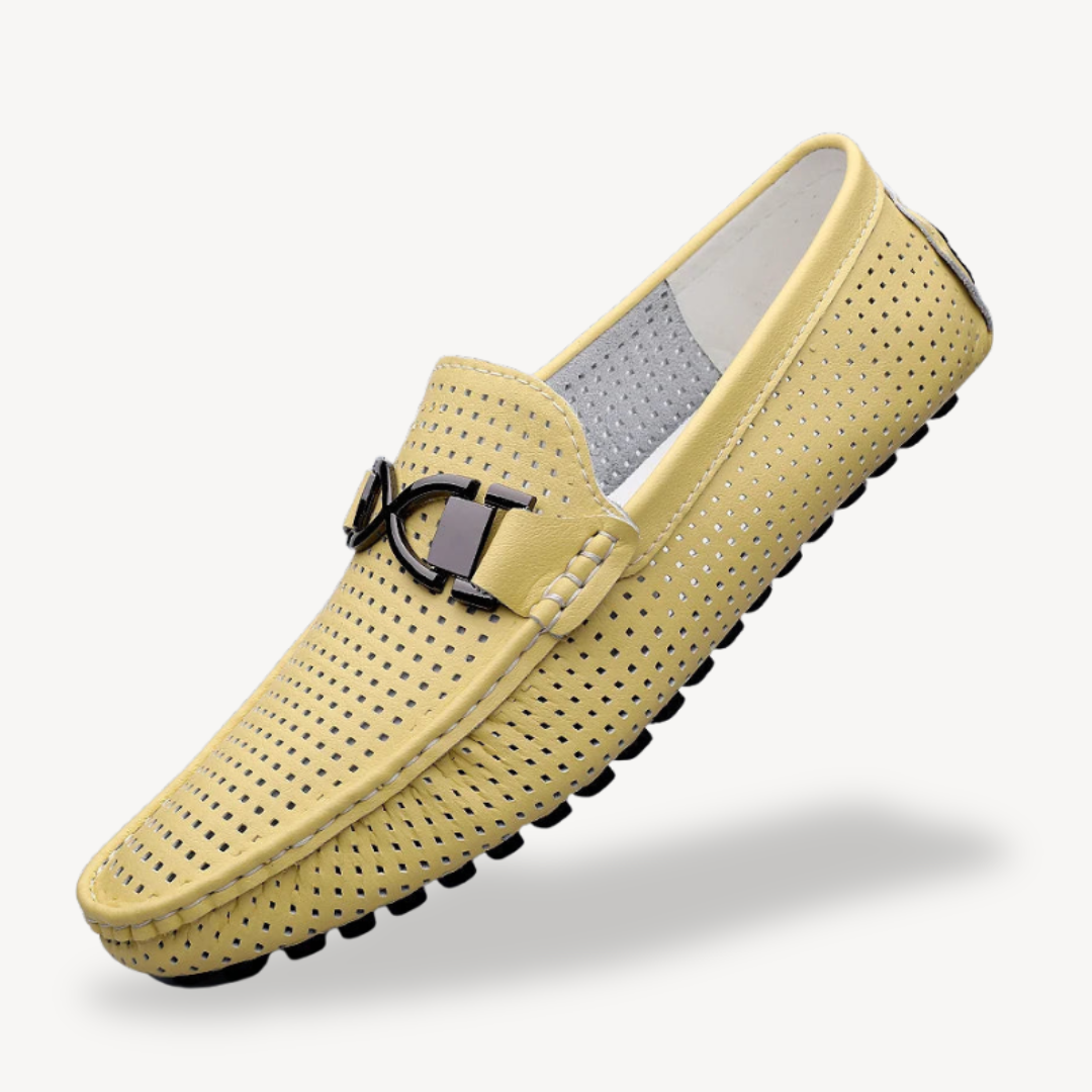 Men's Orthopedic Leather Driving Loafers | Loravelle