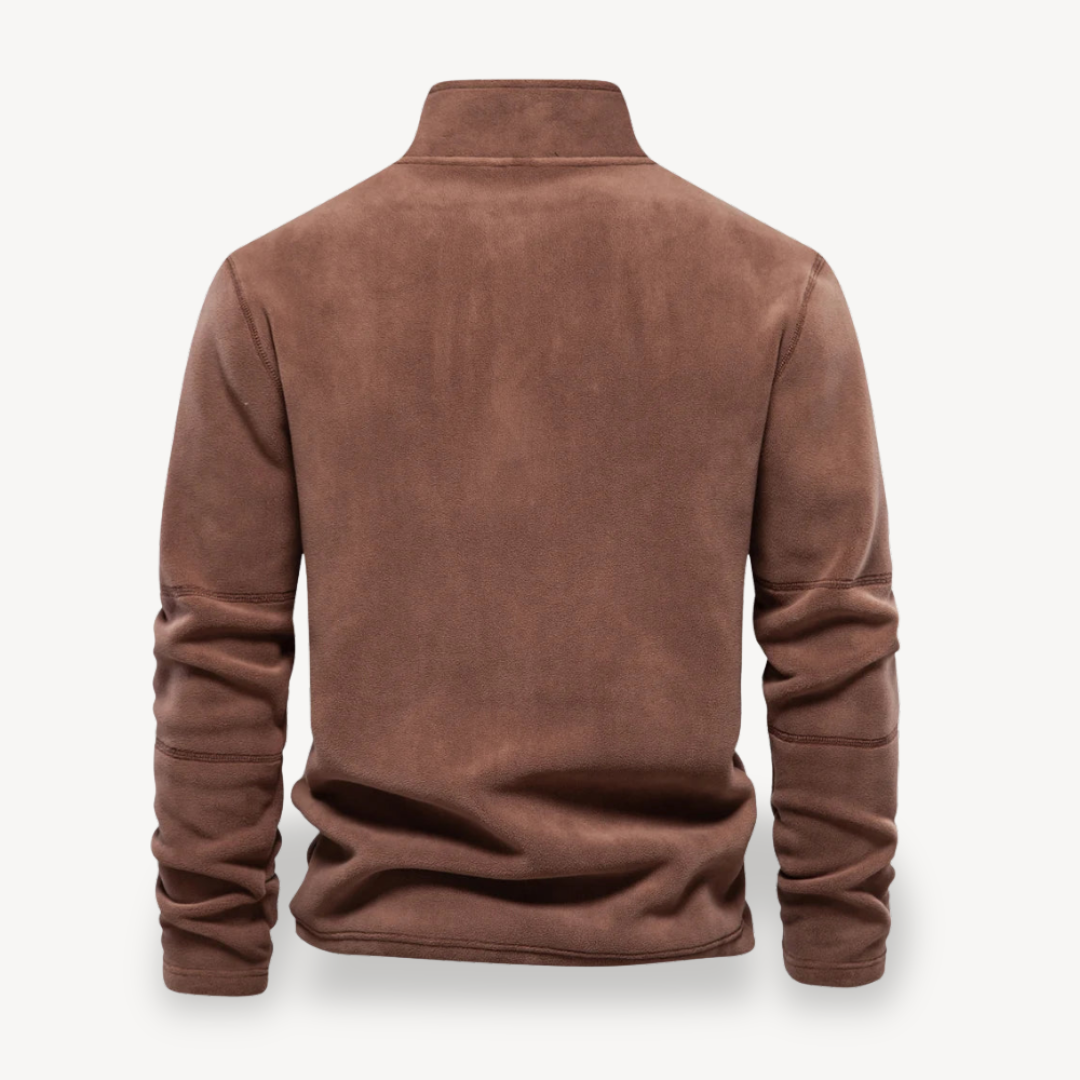Men's Zip-Up Fleece Sweatshirt | Loravelle