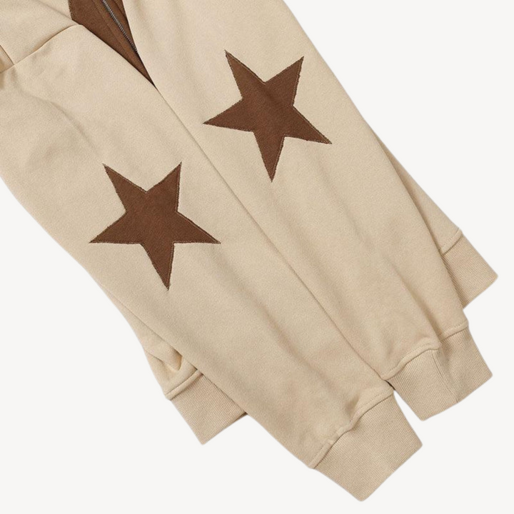 Men's Star Zip-Up Hoodie | Loravelle