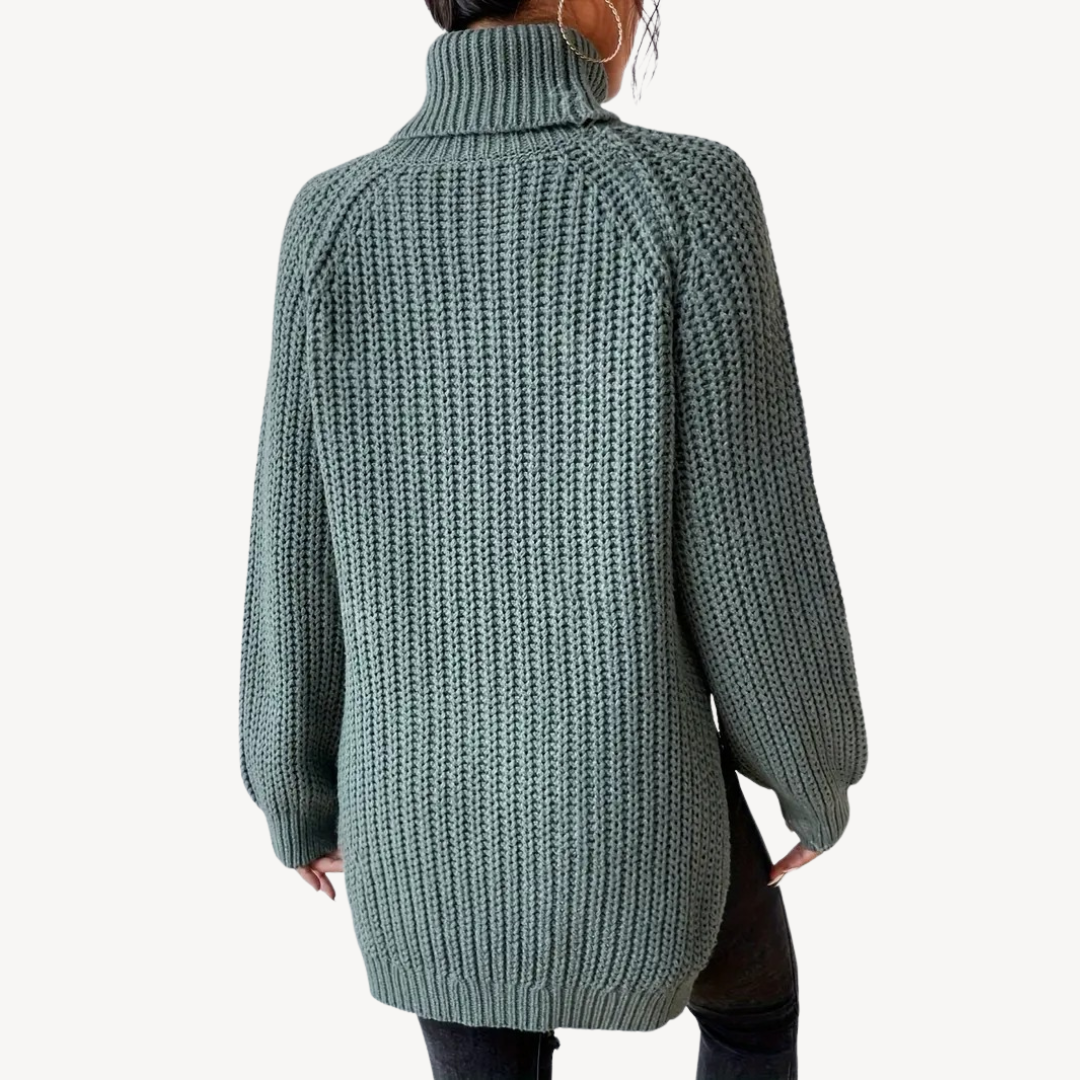 Chunky Knit Turtleneck Sweater for Women | Loravelle