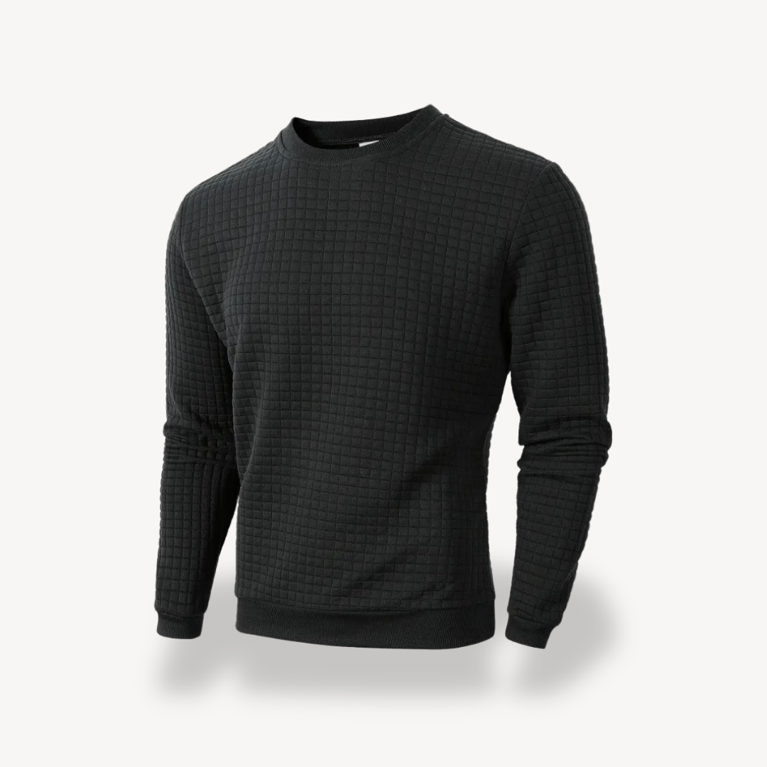 Men's Textured Knit Sweatshirt | Loravelle