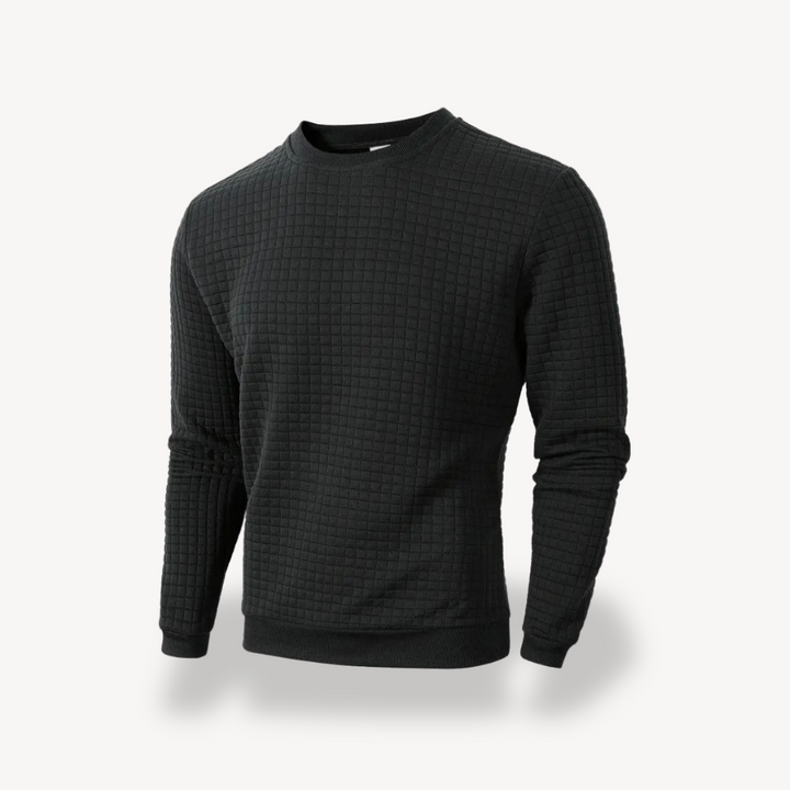 Men's Textured Knit Sweatshirt | Loravelle