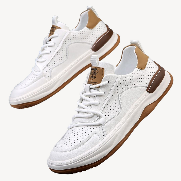 Orthopedic Men's Leather Sneakers | Loravelle