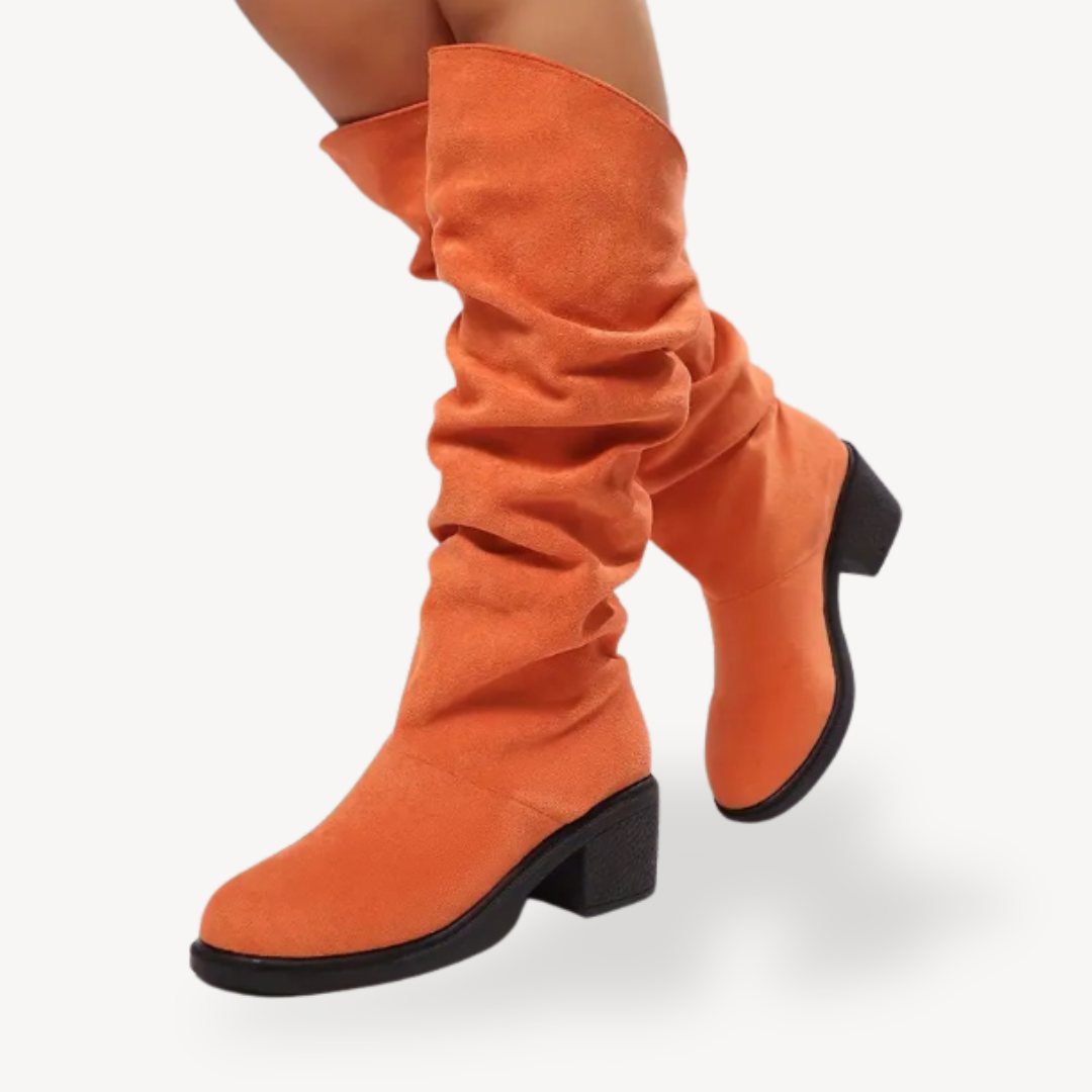 Slouchy Orthopedic Knee-High Boots Suede Women | Loravelle
