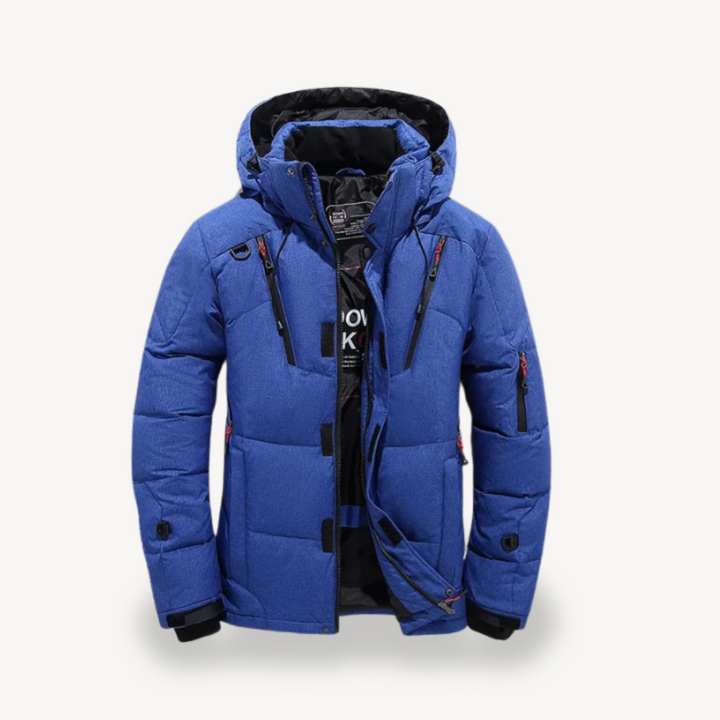 Men's Puffer Jacket with Hood | Loravelle