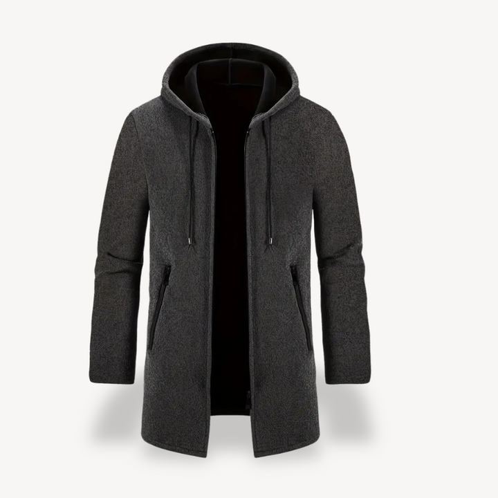 Fleece Hooded Cardigan Jacket Men | Loravelle