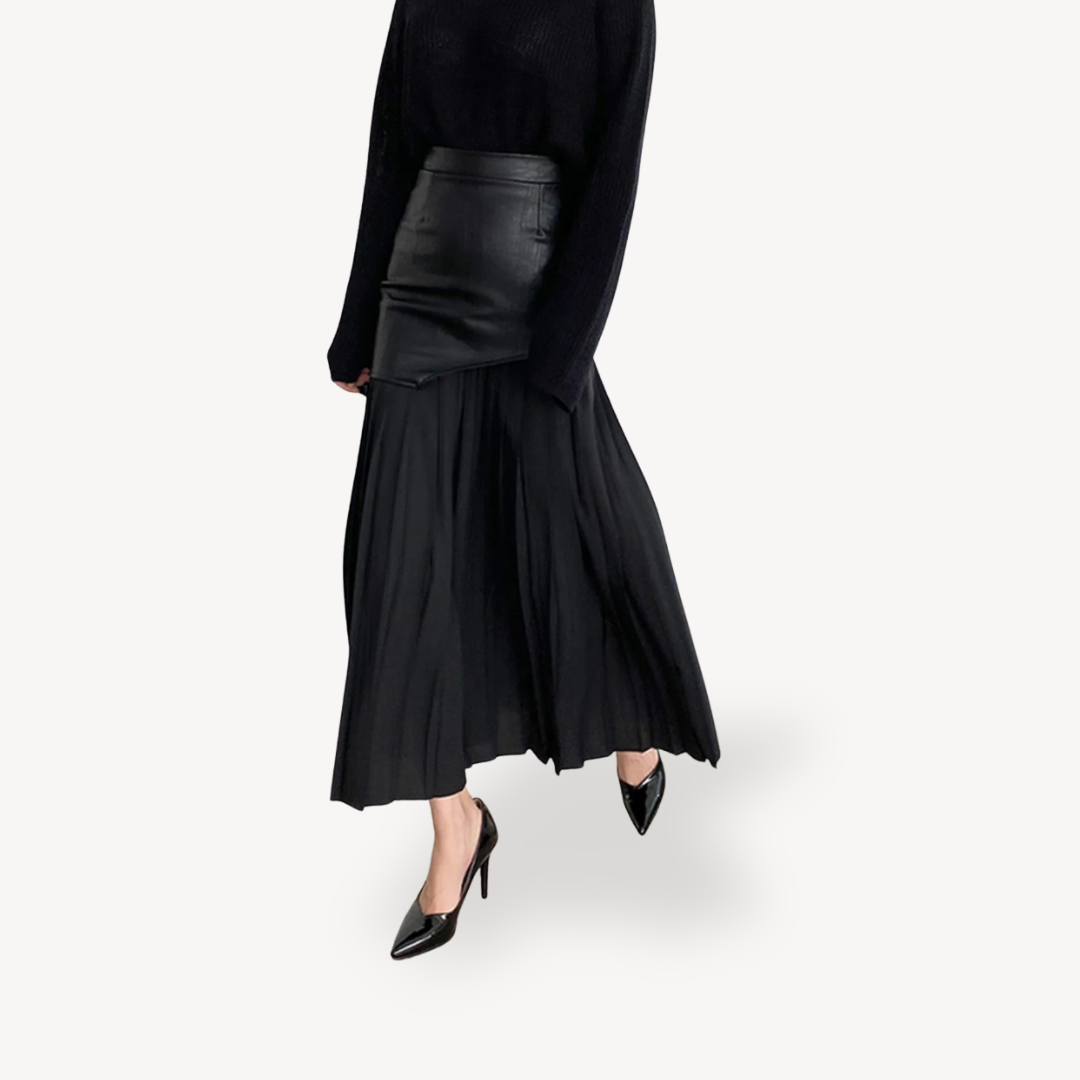 Pleated Midi Skirt for Women | Loravelle