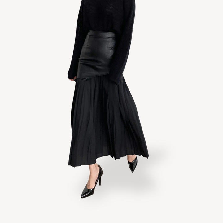 Pleated Midi Skirt for Women | Loravelle