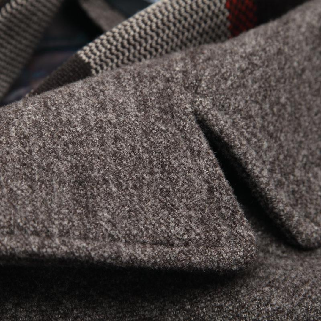 Wool Blend Trench Coat for Men | Loravelle
