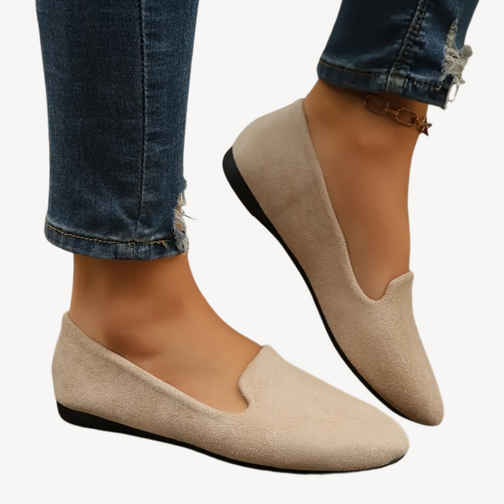 Women's Suede Orthopedic Flats | Loravelle