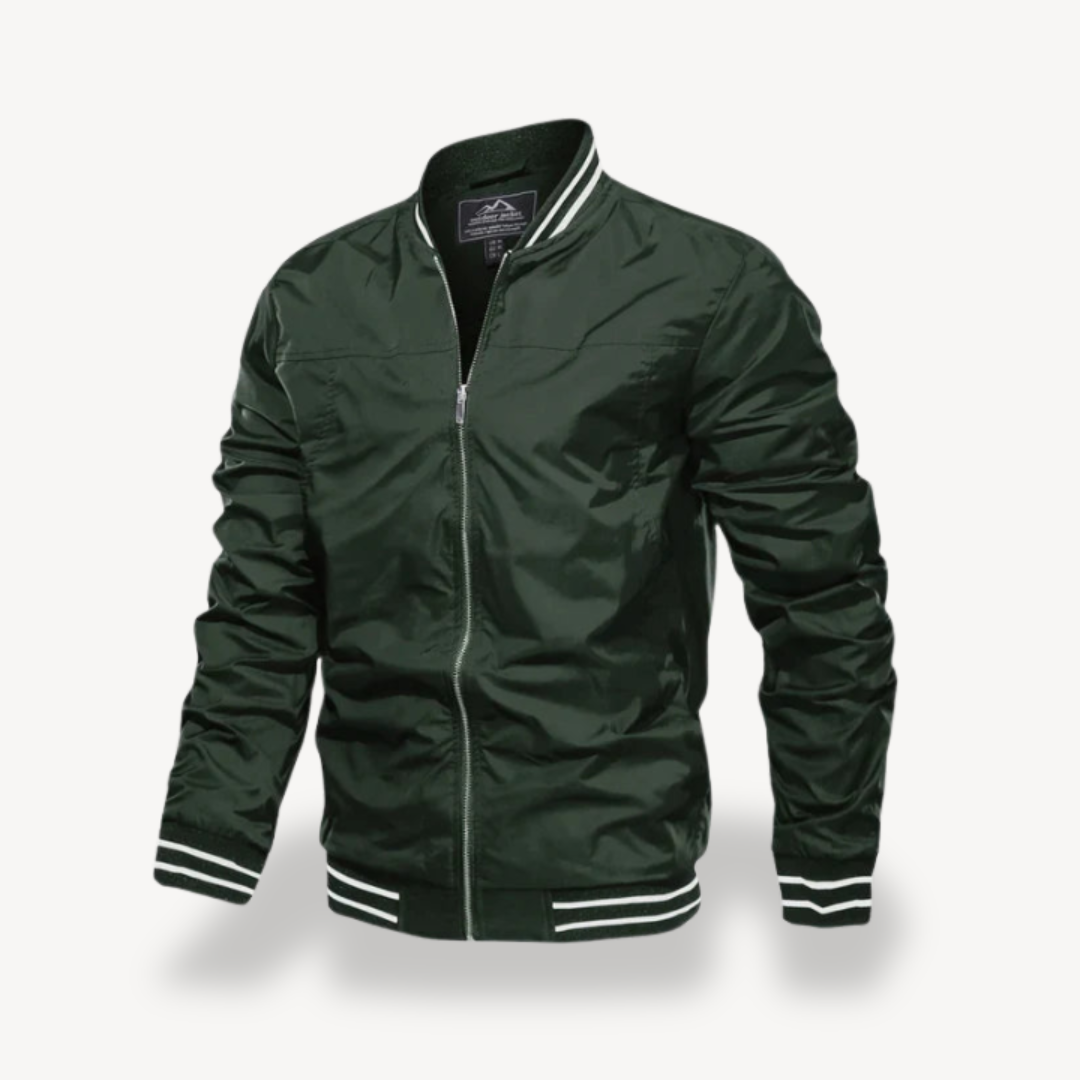 Men's Lightweight Bomber Jacket with Zip | Loravelle