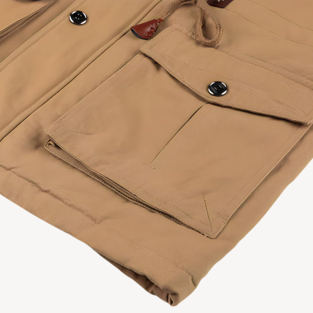 Men's Casual Winter Jacket with Pockets | Loravelle