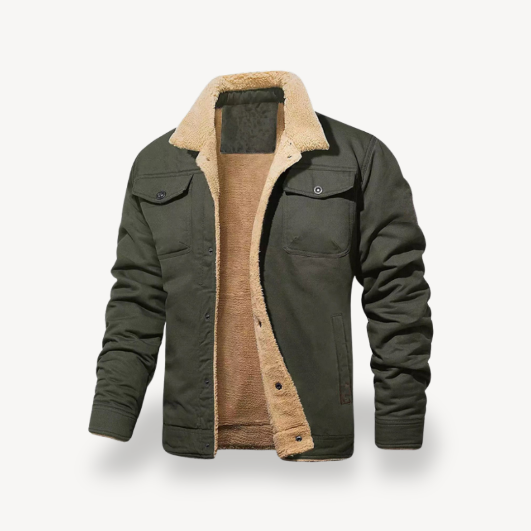 Men’s Sherpa Lined Winter Jacket | Loravelle