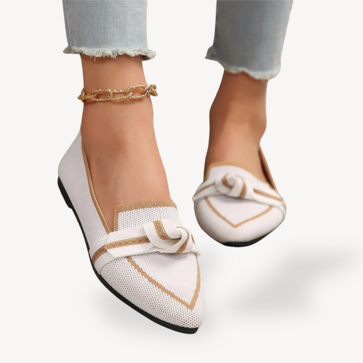 Women's Orthopedic Knitted Pointed Toe Flats | Loravelle