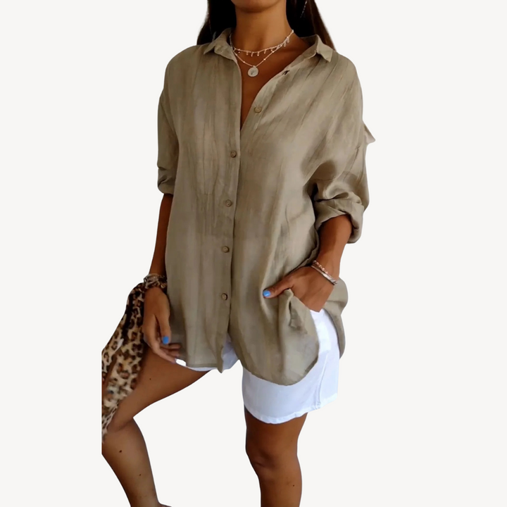 Button-Up Casual Blouse Women | Loravelle